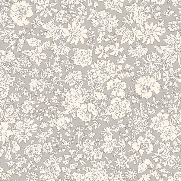 BACKING FABRIC 108" Wide: Liberty | Emily Blossom: 0166W7404A CLAY: by the ½m