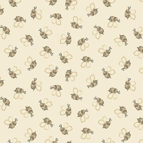 Dawn Rosengren for Henry Glass & Co | You Are My Sunshine 'Bee' Cream 1470-40: by the 1/2m