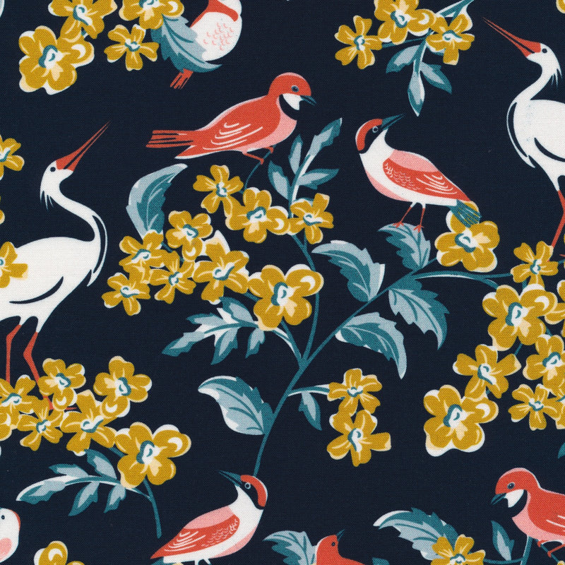 Double Designer HMH: Hang Tight Studio for Cloud9 Fabrics | Flower Garden 'Bird Watching' + Bari J for Art Gallery Fabrics | Charlotte ‘Better in Plaid' Night