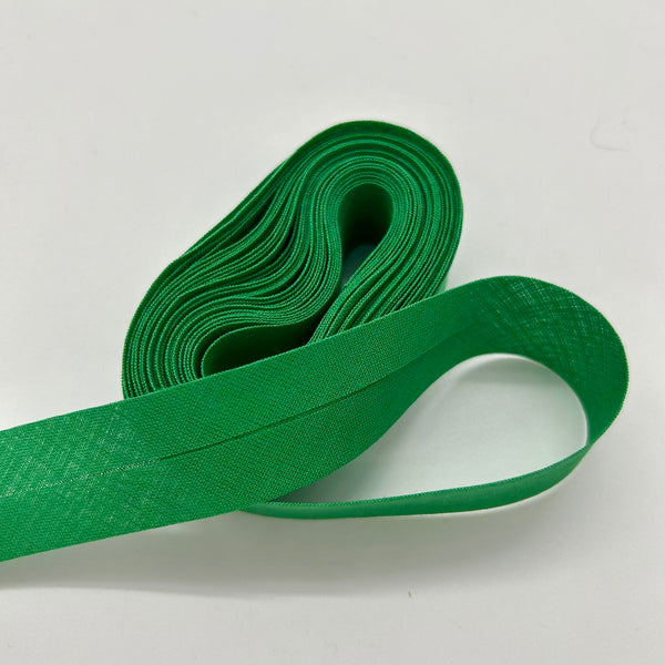 Bias Binding: 25mm wide x 6m length: EMERALD GREEN