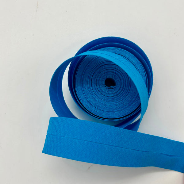 ROLL END PIECE: Bias Binding: SAPPHIRE BLUE: Approx 1.8m