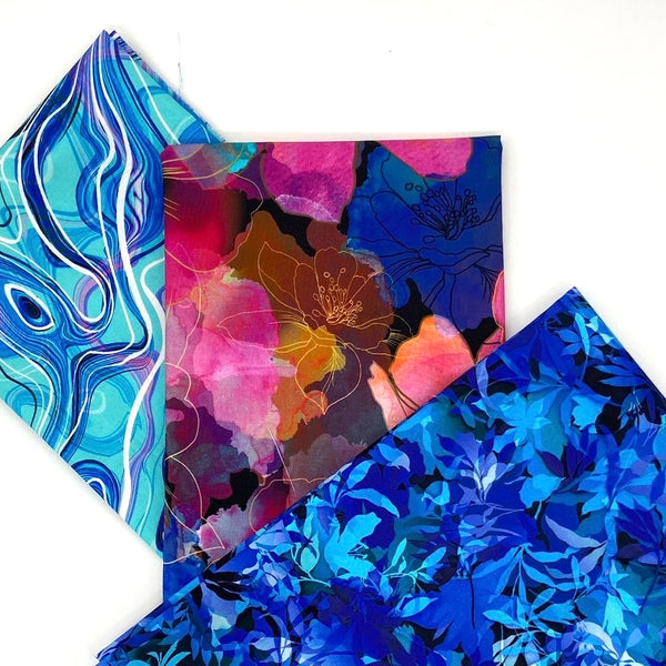 NM Designs Workshop Bundle | Month 6: Infinity Scarf: Robert Kaufman Fabrics | Artful Blooms Option