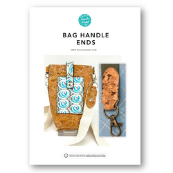 INSTRUCTIONS + PRECUT MYLAR TEMPLATE: Bag Handle Ends