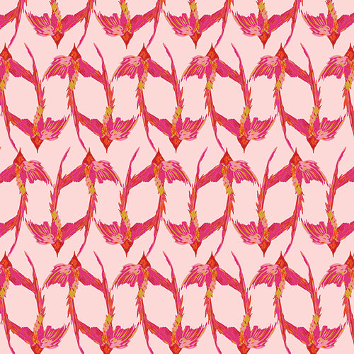 BOLT END SALE: Bari J for Art Gallery Fabrics | Charlotte 'Wing Haven' Blush CTT46706: Approx 3.1m