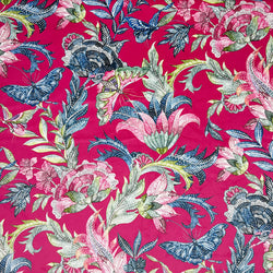 Chatham Glyn | Crafty Velvets 'Ambatik' CVL072 CERISE: by the ½m