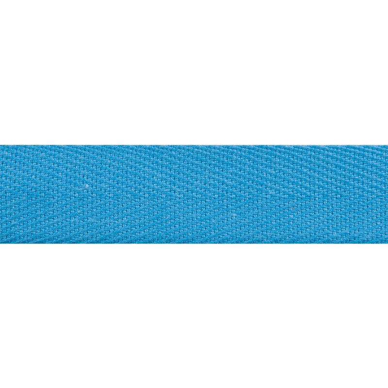 TRIM: Essential Trimmings | Cotton Herringbone Tape: 20mm (¾") Wide: 021 MID BLUE: by the METRE