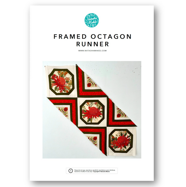 INSTRUCTIONS: Framed Octagon Runner: PRINTED VERSION