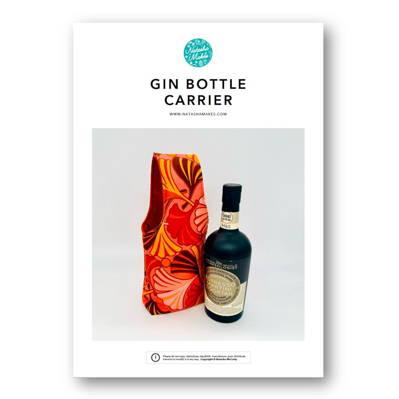 INSTRUCTIONS: Gin Bottle Holder: PRINTED VERSION