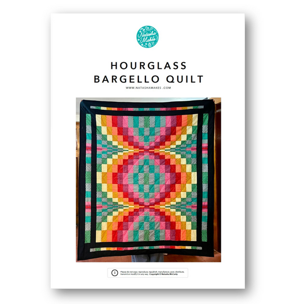 INSTRUCTIONS: Hourglass Bargello Quilt: PRINTED VERSION