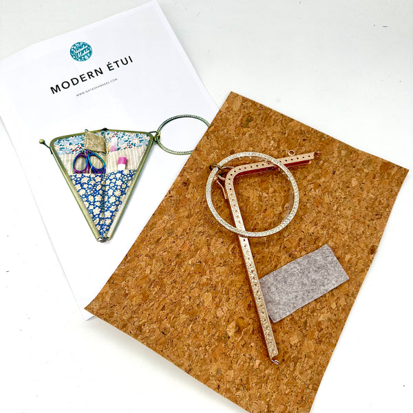 KIT with Instructions: Modern Étui: Light Rose Gold hardware option