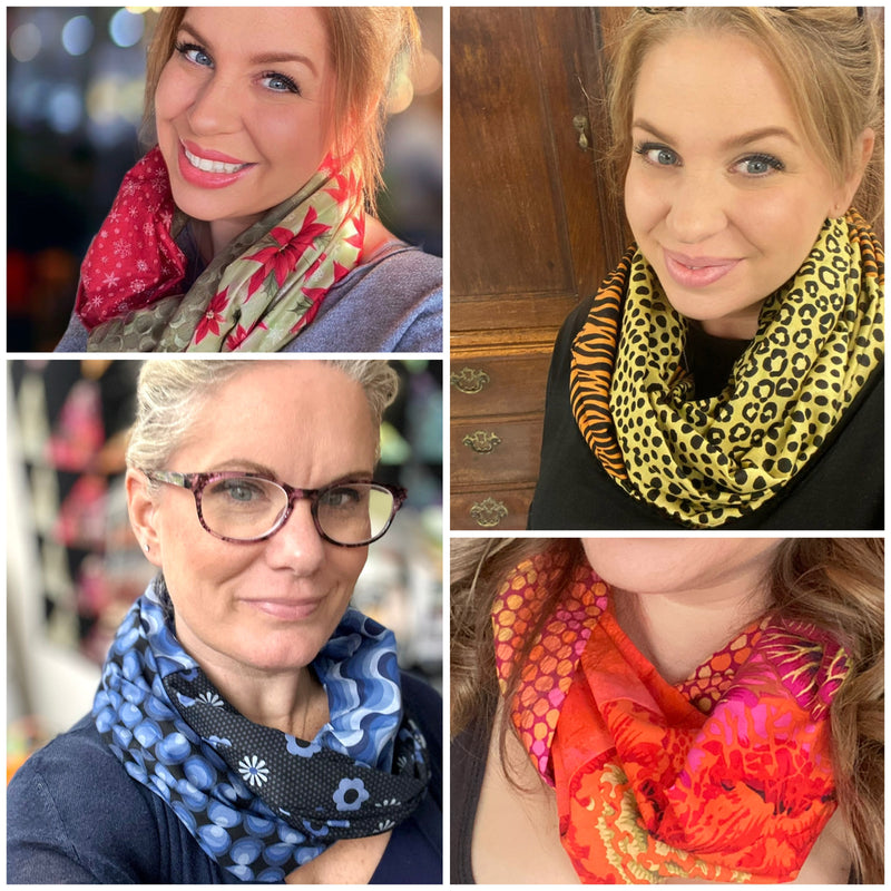 INSTRUCTIONS: Super-Speedy Three Fat Quarter Infinity Scarf: PRINTED VERSION