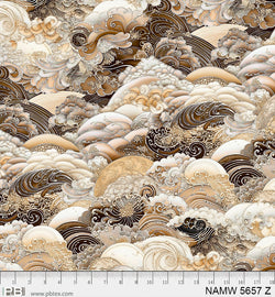 PB Textiles | Nami 108" by Clint Eagar: NAMW 5657 Z Earth: by the 1/2m