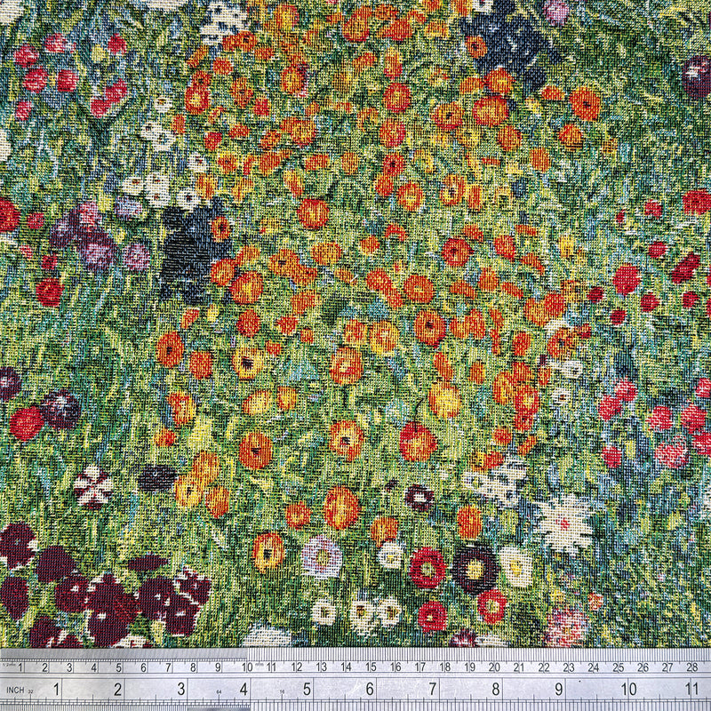 Chatham Glyn | Luxury Weight Cotton Rich Tapestry Fabric 'Monet Flower Garden' NWART004: by the METRE