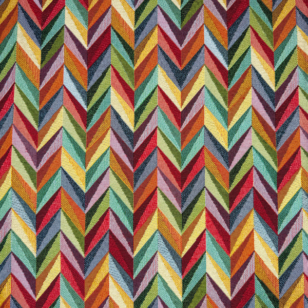 Chatham Glyn | Luxury Weight Cotton Rich Tapestry Fabric 'Twist (Zigzag)' NWF088: PRECUT 1 METRE