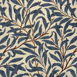 Chatham Glyn | Luxury Weight Cotton Rich Tapestry Fabric 'Willow Bough' Azure NWW012: PRECUT 1 METRE