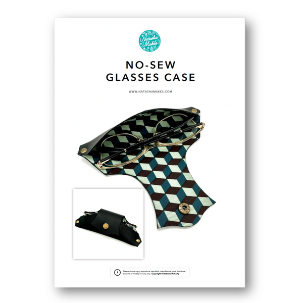 INSTRUCTIONS: No-Sew Glasses Case: PRINTED VERSION