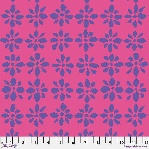 Kaffe Fassett Collective | August 2024 'Snow Flower' Pink PWBM094.PINK: by the 1/2m