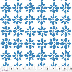 Kaffe Fassett Collective | August 2024 'Snow Flower' White PWBM094.WHITE: by the 1/2m