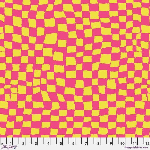 Kaffe Fassett Collective | August 2024 'Gameboard' Pink PWBM095.PINK: by the 1/2m