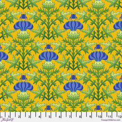 Jane Sassaman | Flower Dance 'Thistle' PWJS171 YELLOW: by the 1/2m