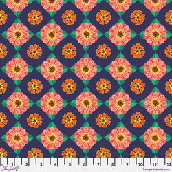 Jane Sassaman | Flower Dance 'Small Zinnia' PWJS173 MULTI: by the 1/2m