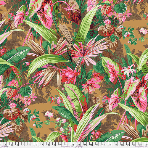 Kaffe Fassett Collective | August 2024 'Jungle' Brown PWPJ126.BROWN: by the 1/2m