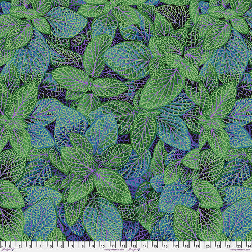 Kaffe Fassett Collective | August 2024 'Fittonia' Green PWPJ129.GREEN: by the 1/2m