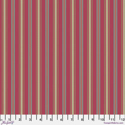 Sanderson | Arboretum Collection 'Valley Stripe' Red PWSA070: by the 1/2m