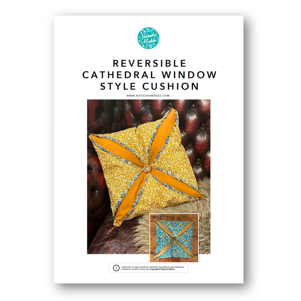 INSTRUCTIONS: Reversible Cathedral Window Style Cushion: PRINTED VERSION