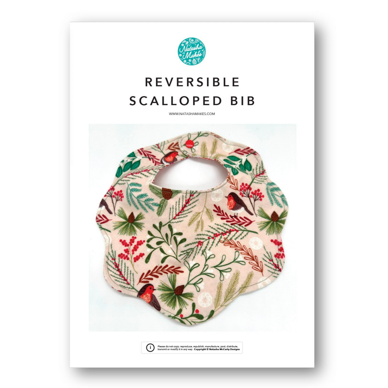 INSTRUCTIONS: Reversible Scalloped Bib: PRINTED VERSION