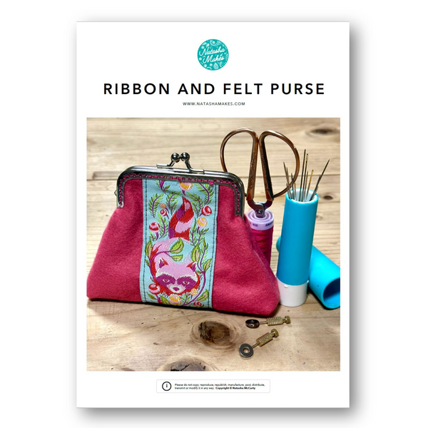 INSTRUCTIONS: Ribbon and Felt Purse: PRINTED VERSION