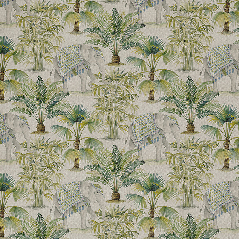 Chatham Glyn | Showcase Linen Look Cotton Rich Fabric 'Jaipur' SLL010: PRECUT 1 METRE