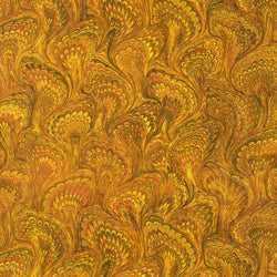 BOLT END PIECE: Robert Kaufman Fabrics | Library of Rarities 'End Papers' SRKD-19602-242 BUTTERSCOTCH: Approx 1.6m