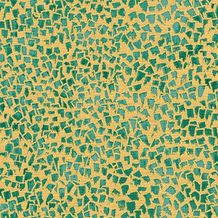 Robert Kaufman Fabrics | Gustav Klimt: SRKM-18657-40 EMERALD: by the ½m