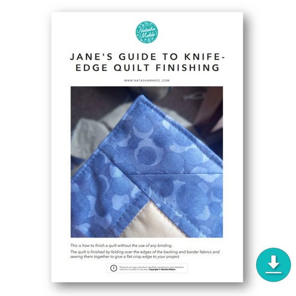 INSTRUCTIONS: Jane's Guide to Knife-Edge Quilt Finishing: DIGITAL DOWN ...