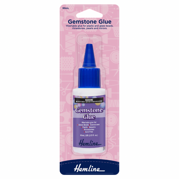 ADHESIVE: Hemline H806 Gemstone Glue: 60ml