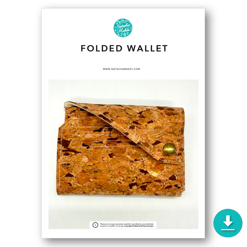 INSTRUCTIONS: Folded Wallet: DIGITAL DOWNLOAD