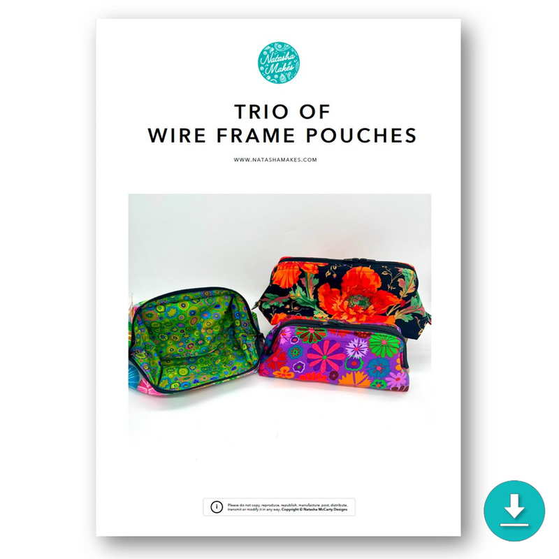 INSTRUCTIONS: Trio of Wire Frame Pouches: DIGITAL DOWNLOAD