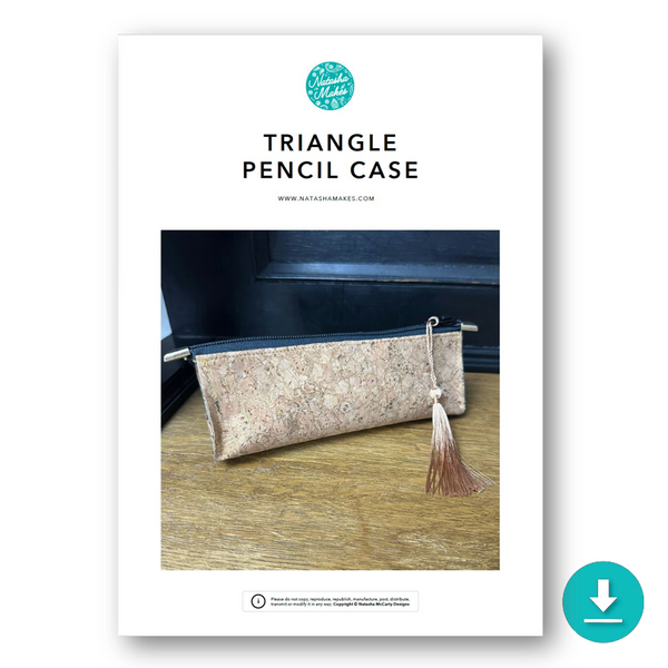 INSTRUCTIONS: Triangle Pencil Case: DIGITAL DOWNLOAD