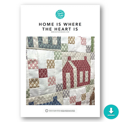 INSTRUCTIONS: 'Home Is Where The Heart Is' Quilted Wall Hanging Pattern: DIGITAL DOWNLOAD