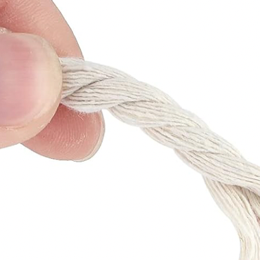 CORD: 6mm COTTON TWINE in Natural: by the ½m