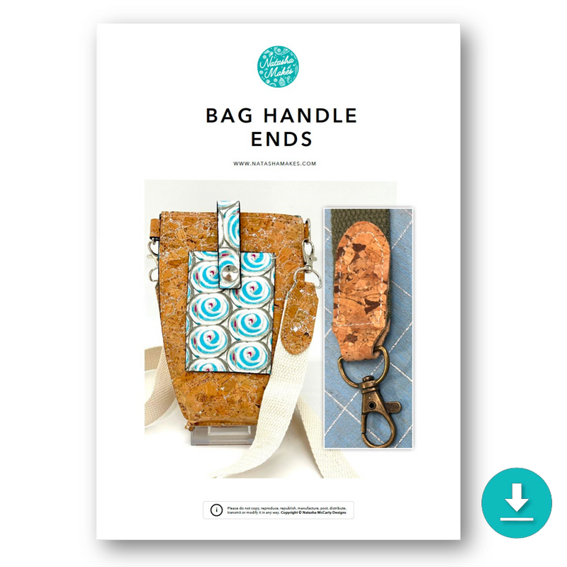 INSTRUCTIONS: Bag Handle Ends: DIGITAL DOWNLOAD