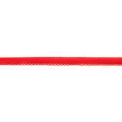 TRIM: Crochet-Edged Poplin Bias Binding (Double Fold) - 15mm width: Precut 5m: RED