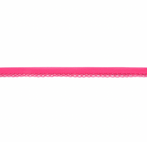 TRIM: Crochet-Edged Poplin Bias Binding (Double Fold) - 15mm width: Precut 2.4m: FUCHSIA