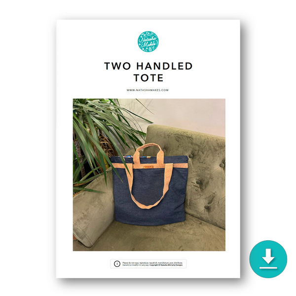 INSTRUCTIONS: Two Handled Tote: DIGITAL DOWNLOAD