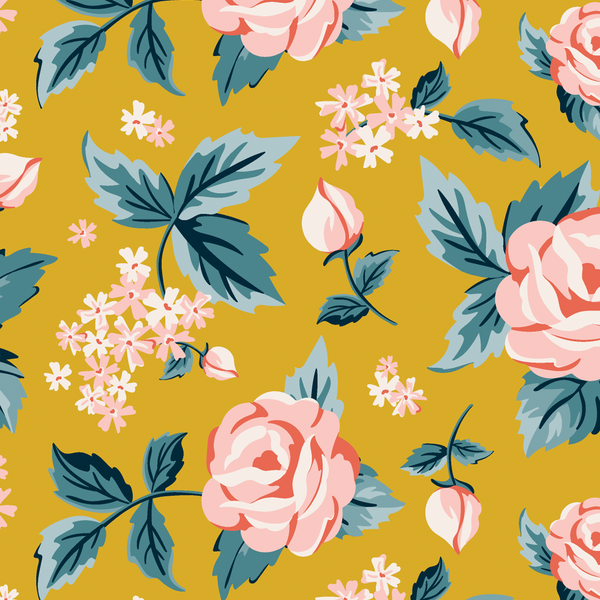 Half Metre Heaven: Hang Tight Studio for Cloud9 Fabrics | Flower Garden 'Romantic Roses' with Baltic