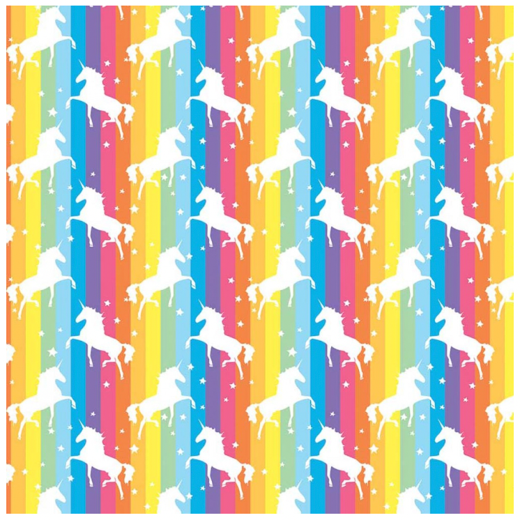 Half Metre Heaven: Chatham Glyn 'Rainbow Unicorns' CC283 with Purple