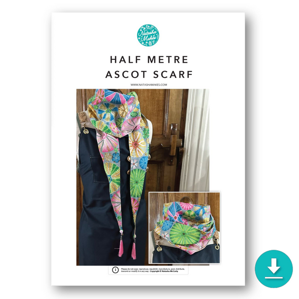 INSTRUCTIONS: ½m Ascot Scarf: DIGITAL DOWNLOAD