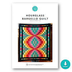 INSTRUCTIONS: Hourglass Bargello Quilt: DIGITAL DOWNLOAD