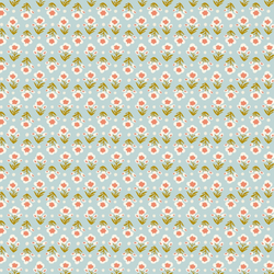 Liberty | Botanist's Walk 'Posy Breeze' Light Blue 410B: by the ½m